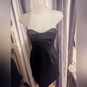 silence + noise small navy colored mini dress